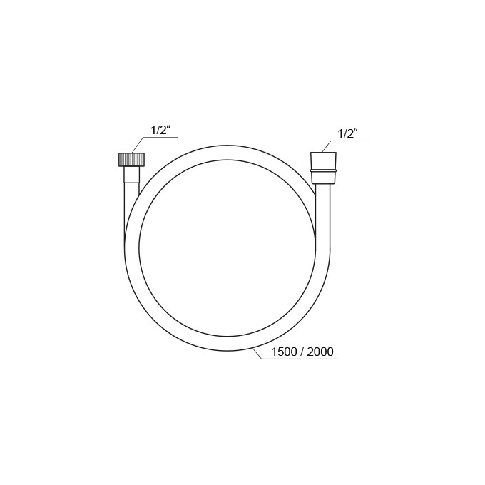 Шланг для душа Ravak SatinFlex 913.23BL (X07P568, 150 см, черный), Доступные размеры: 150, Цвет производителя: черный, фото 4