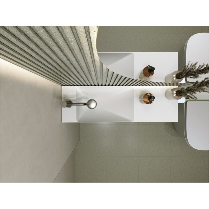 Умывальник Miraggio Shanghai L Miramarble 0000575 (80x25 см, с крылом), Доступные размеры: 80 x 25 L, фото 4