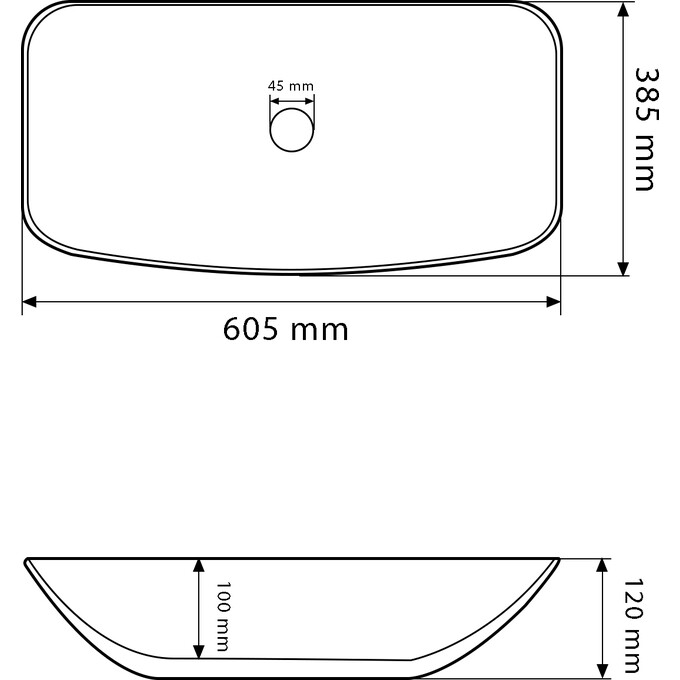 Умивальник VBI Silvi 60 White VBI-015100 (61x39 см, чаша), Доступні розміри: 61 x 39, Колір виробника: білий глянець, фото , изображение 5