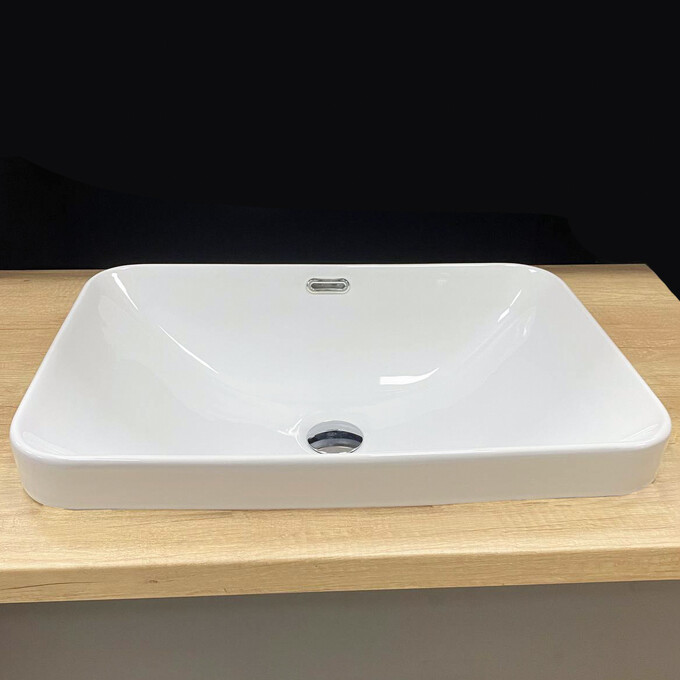 Умивальник VBI Bitritto White VBI-018024 (57x40 см), Доступні розміри: 57 x 40, Колір виробника: білий, фото , изображение 4