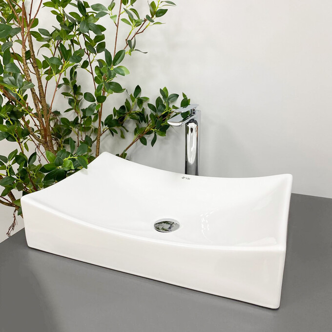 Умивальник VBI Viareggio White VBI-016201 (54x35 см), Доступні розміри: 54 x 35, фото , изображение 2