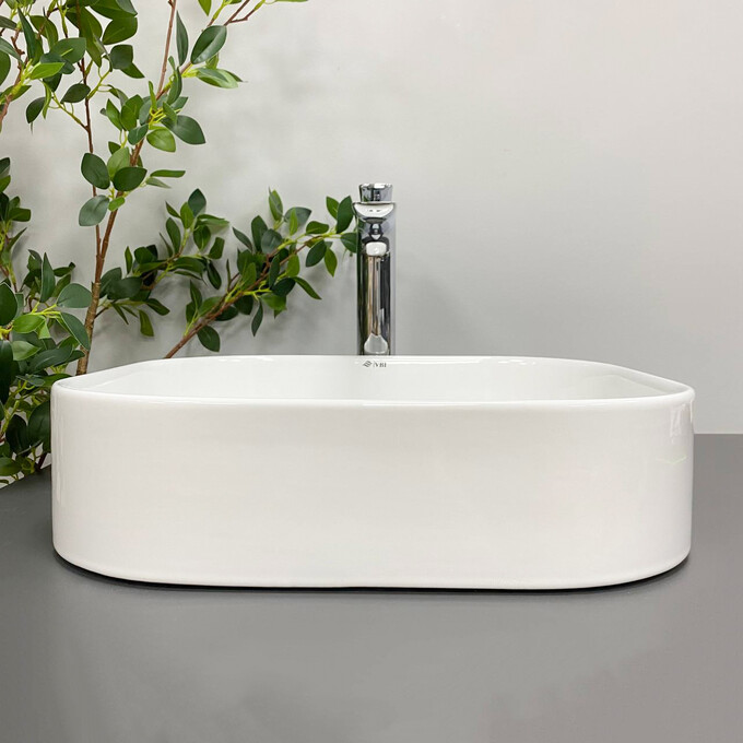 Умивальник VBI Lesina White VBI-015300 (45x39 см), Доступні розміри: 45 x 39, Колір виробника: білий, фото , изображение 3