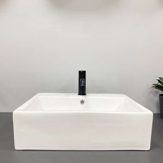 Умивальник VBI Teramo M White VBI-014701 (54x42 см), Доступні розміри: 54 x 42, Колір виробника: білий глянець, фото , изображение 3