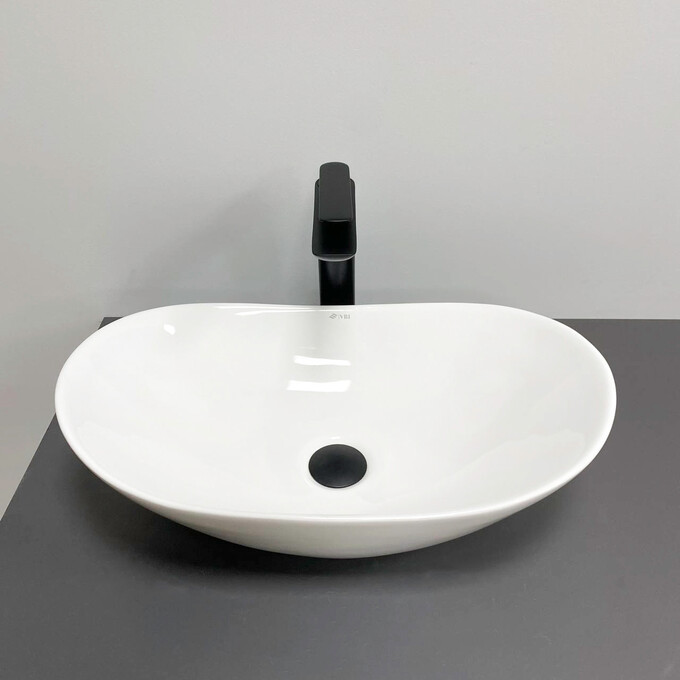 Раковина VBI Turin S White VBI-011515 (52x32 см, чаша), Доступні розміри: 52 x 32, Колір виробника: білий глянець, фото , изображение 2