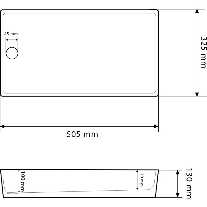 Раковина VBI Velletri White VBI-015900 (51x33 см), Доступні розміри: 51 x 33, Колір виробника: білий, фото , изображение 5