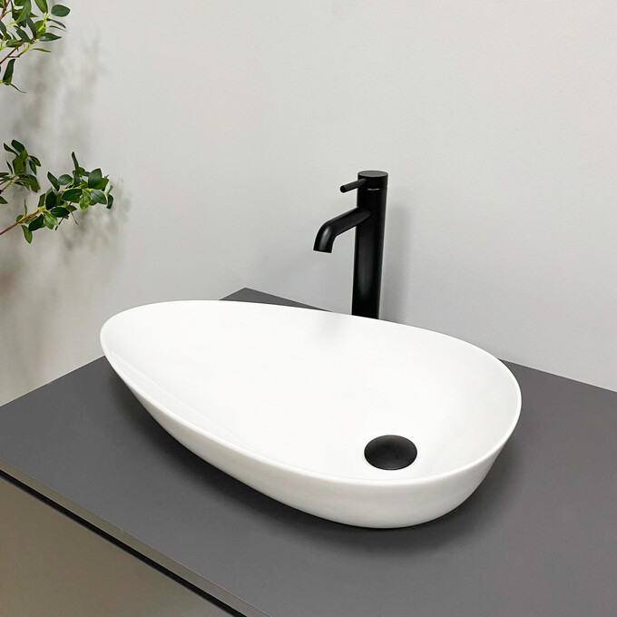 Умывальник VBI Trento 60 White VBI-011904 (59x35 см, чаша), Доступные размеры: 59 x 35, фото 