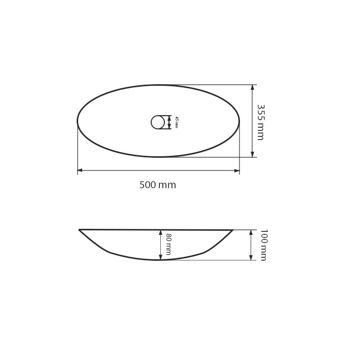 Умивальник VBI Tufara White VBI-012616 (50x36 см, чаша), фото , изображение 4