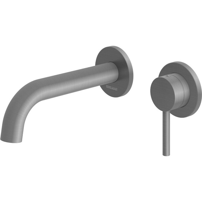 Змішувач прихованого монтажу для умивальника Kohlman Axel Graphite QW180AG (матовий графіт, внутрішня частина в комплекті), Колір виробника: матовий графіт, фото 