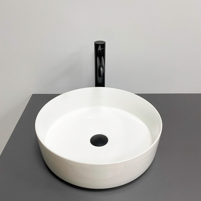 Раковина VBI Prato L White VBI-011411 (41 см, біла, чаша), Доступні розміри: 41 x 41, Колір виробника: білий глянець, фото , изображение 2