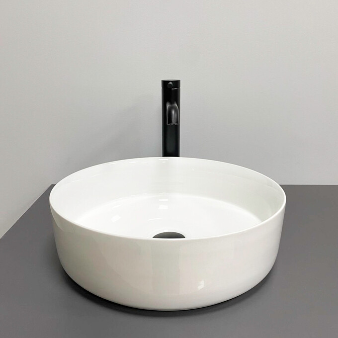 Раковина VBI Prato L White VBI-011411 (41 см, біла, чаша), Доступні розміри: 41 x 41, Колір виробника: білий глянець, фото , изображение 3