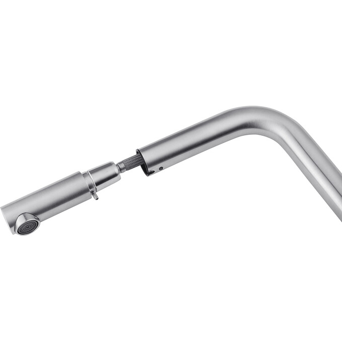 Смеситель для кухни Kroner KRP Edelstahl Klassisch - ESG03917 (нержавейка, с выдвижной лейкой), фото 7