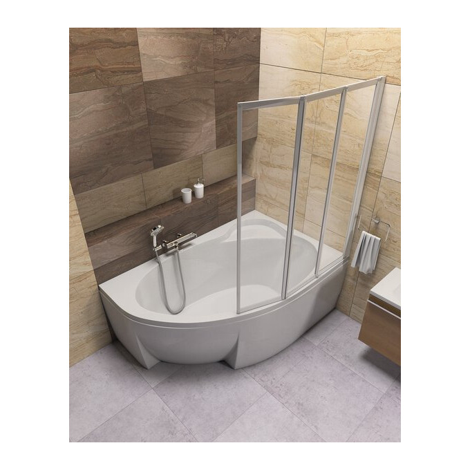 Акриловая ванна Ravak Asymmetric II 150 R CB41000000 (150x100 см, правая), Доступные размеры: 150 x 100 R, фото 2