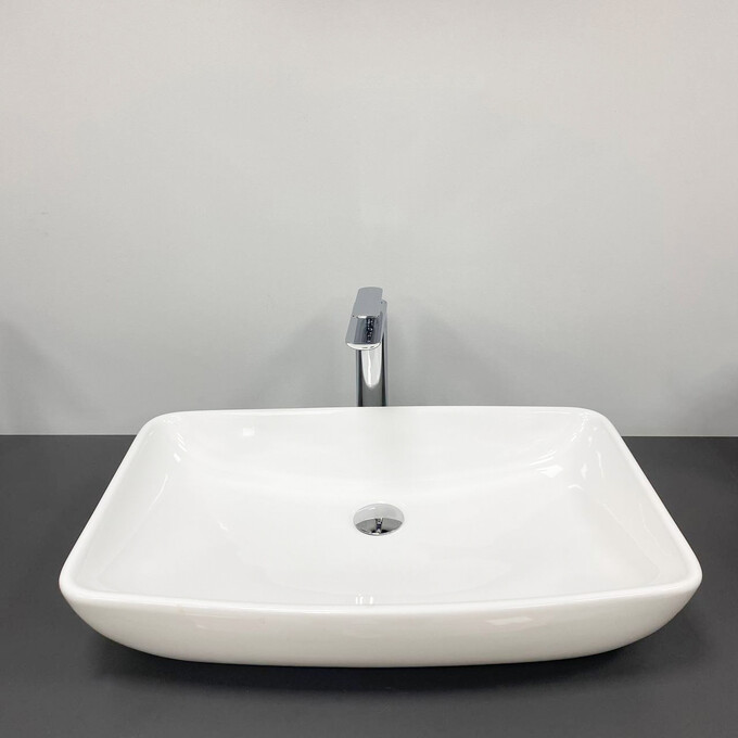 Умивальник VBI Silvi 60 White VBI-015100 (61x39 см, чаша), Доступні розміри: 61 x 39, Колір виробника: білий глянець, фото , изображение 4