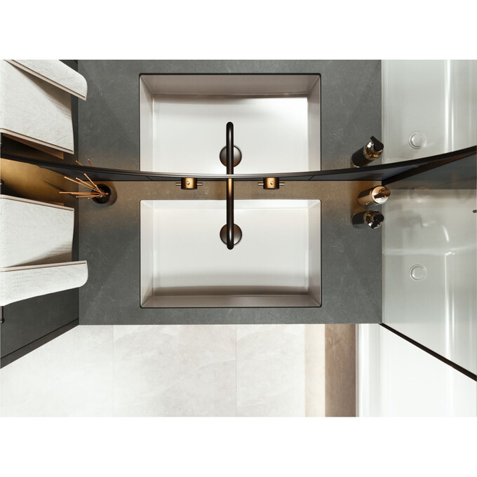 Умывальник Miraggio Bogota 505 Miramarble 0000492 (56x35 см, под столешницу), Доступные размеры: 56 x 35, фото 4