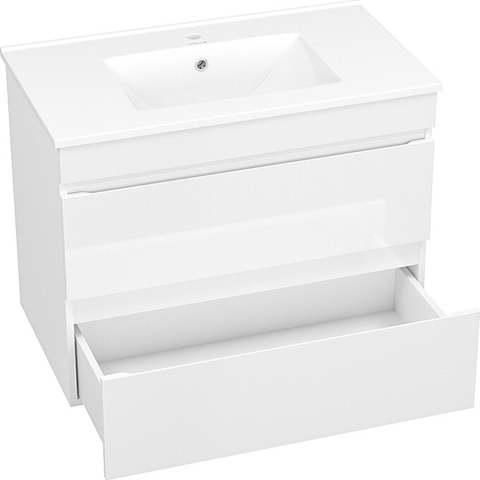 Тумба з раковиною підвісна 80 см Volle Fiesta 15-800-01, фото , изображение 3