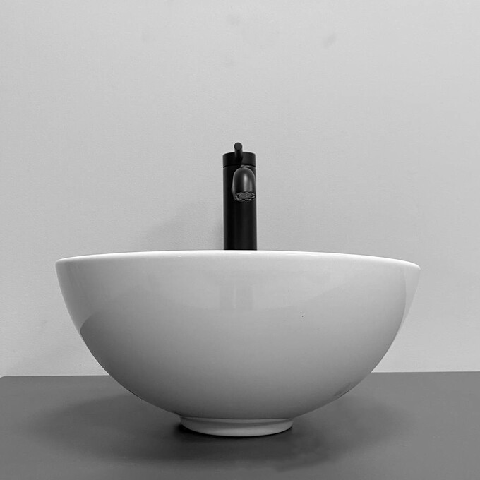 Умивальник VBI Amalfi S White VBI-013404 (32 см, чаша), Доступні розміри: 32 x 32, Колір виробника: білий глянець, фото , изображение 3