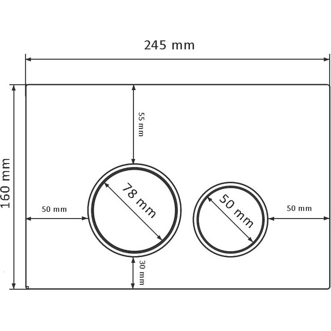Клавіша змиву VBI ELBA YS Black VBI-030101 (чорна), Колір виробника: чорний, фото , изображение 4