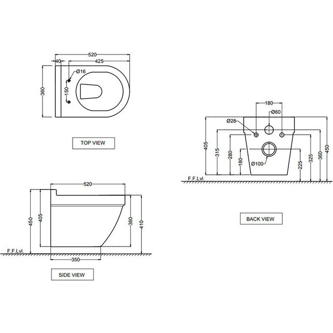 Безободковый подвесной унитаз Jaquar Solo SLS-WHT-6953BIUFSM (с сиденьем), Цвет производителя: белый глянец, фото 3