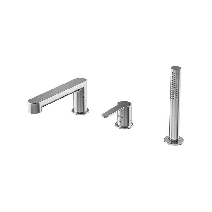 Змішувач на борт ванни Ravak Puri PU 026.00CR (X070142, на три отвори), Колір виробника: хром, фото 