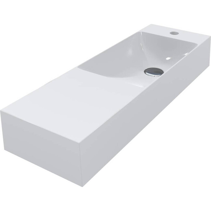 Умывальник Miraggio Shanghai R Miramarble 0000576 (80x25 см, с крылом), Доступные размеры: 80 x 25 R, фото 