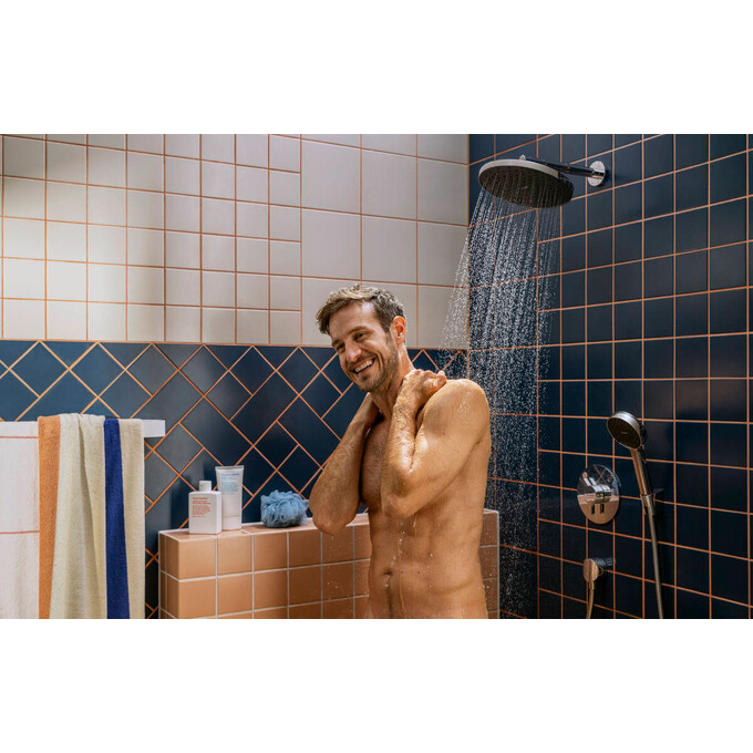 Лейка для душа Hansgrohe Activera S 2jet Chrome 28054000 (хром, двухрежимная, с шлангом и держателем), Цвет производителя: хром, фото 2