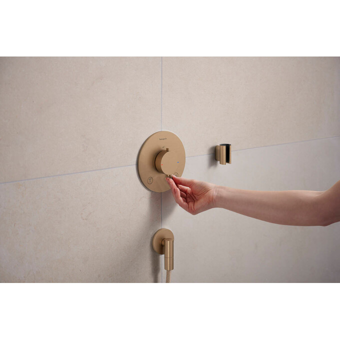 Держатель для душа Hansgrohe Porter Fine Brushed Bronze 28885140 (брашированная бронза), Цвет производителя: брашированная бронза, фото 2