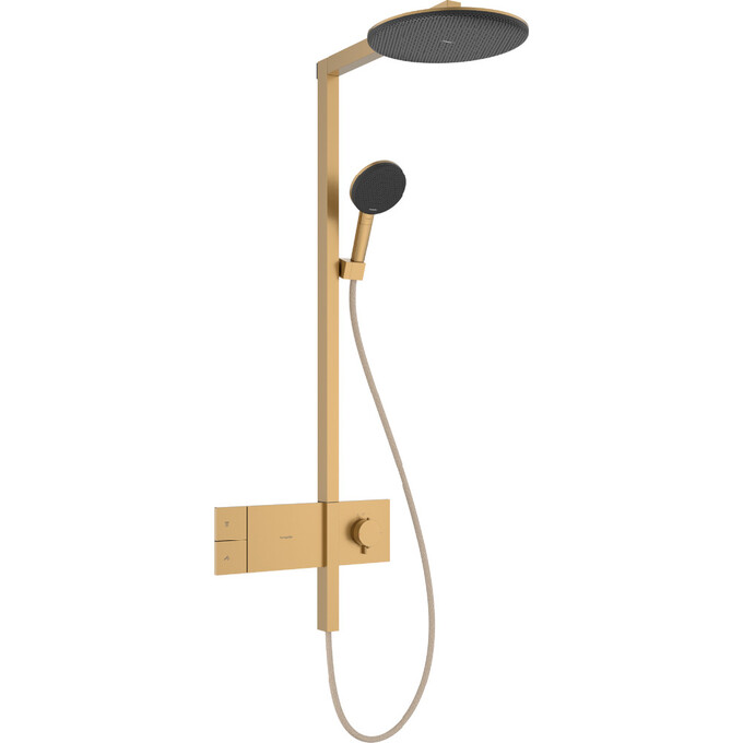 Душевая система с термостатом Hansgrohe Raindance Alive S 1jet Brushed Bronze 24582140 (брашированная бронза), Цвет производителя: брашированная бронза, фото 