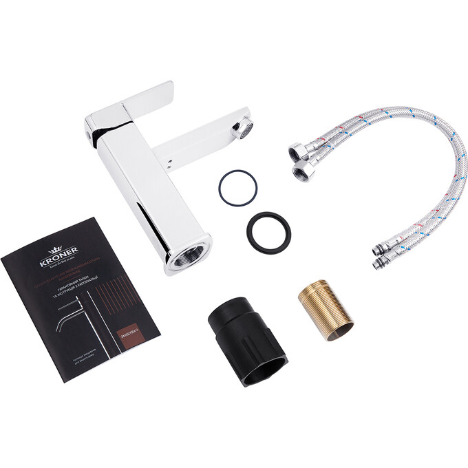 Комплект смесителей для ванной комнаты Kroner Armada & Ems KRAC067C010 (Armada-C067+Ems-C010), фото 20