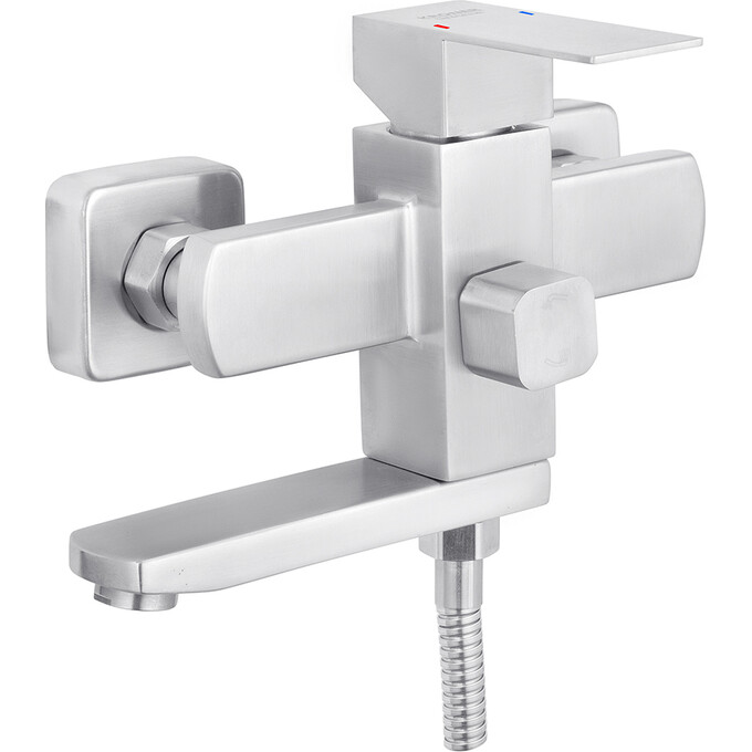 Комплект смесителей для ванной комнаты Kroner Edelstahl Kubus KRESG010ESG060ESG230 (Kubus-ESG010+Kubus-ESG060+Kubus-ESG230), фото 3