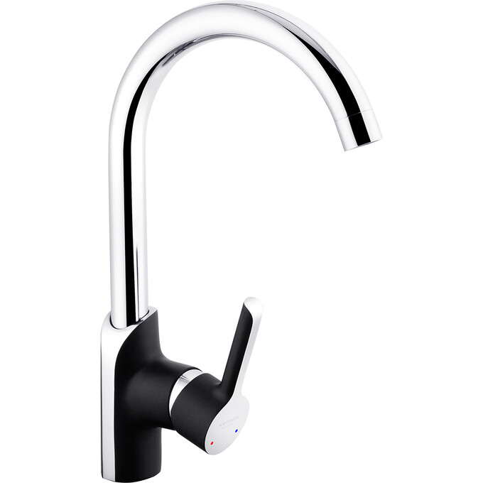 Комплект змішувачів для ванної кімнати та кухні Kroner Essen & Essen & Essen KRESCH063SCH010SCH030 (Essen-SCH063+Essen-SCH030+Essen-SCH010, чорний матовий/хром), фото , изображение 21