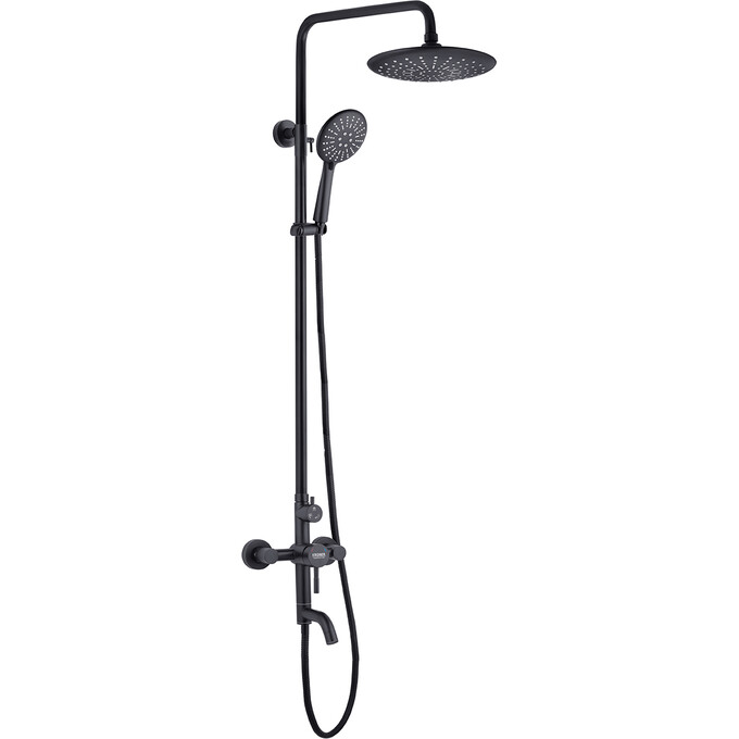 Комплект смесителей для ванной комнаты Kroner Edelstahl Klassisch KRKSCH063SCH010SCH053 (Klassisch-SCH063+Klassisch-SCH010+Klassisch-SCH053, черный), фото 2