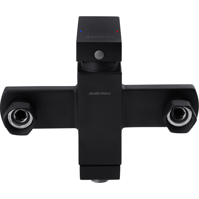 Комплект смесителей для ванной комнаты Kroner Edelstahl Kubus (Kubus - SCH060+Kubus - SCH010+Kubus - SCH230, черный), фото 3