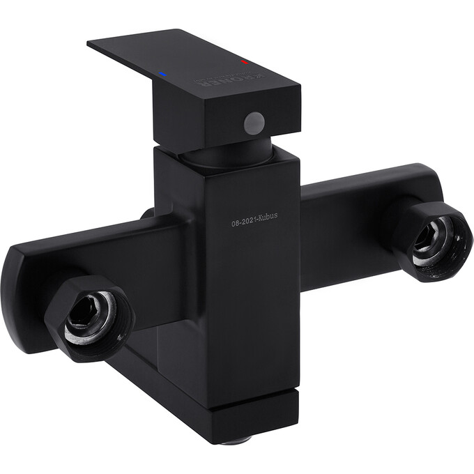 Комплект смесителей для ванной комнаты Kroner Edelstahl Kubus KRKSCH010SCH060 (Kubus-SCH010+Kubus-SCH060, черный), фото 4