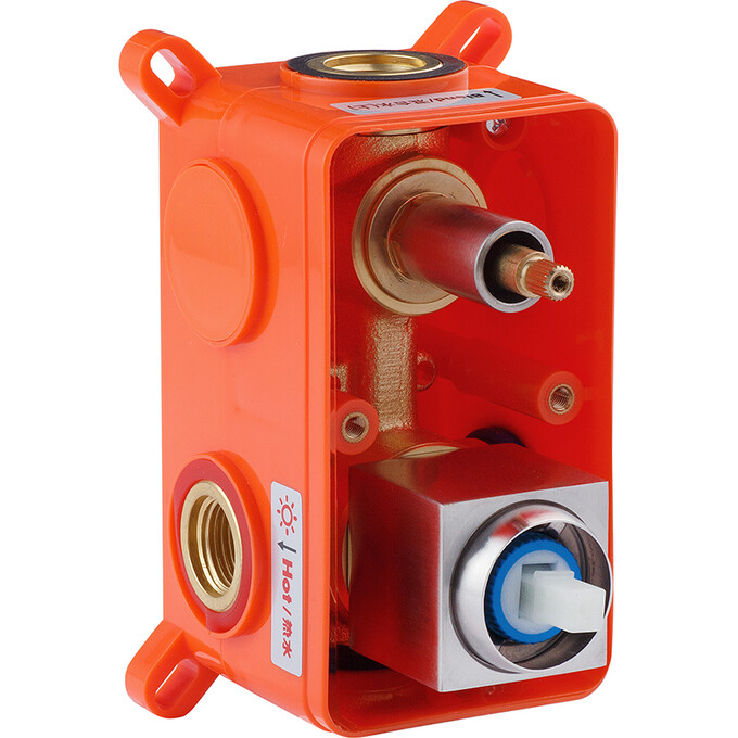 Комплект смесителей для ванной комнаты Kroner Edelstahl Kubus KRKESG082ESG010 (Kubus-ESG082+Kubus-ESG010, нержавейка), фото 10