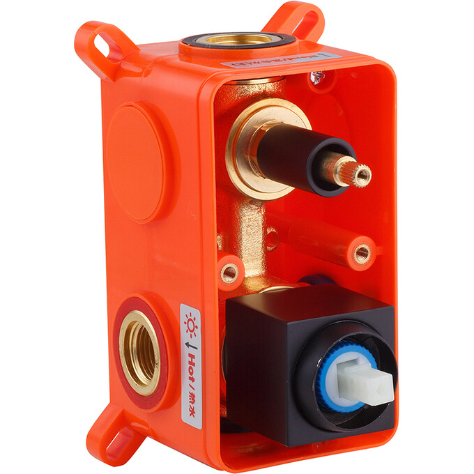 Комплект смесителей для ванной комнаты Kroner Edelstahl Kubus KRKSCH082SCH0103SCH053 (Kubus-SCH082+Kubus-SCH010-3+Kubus-SCH053, черный), фото 7