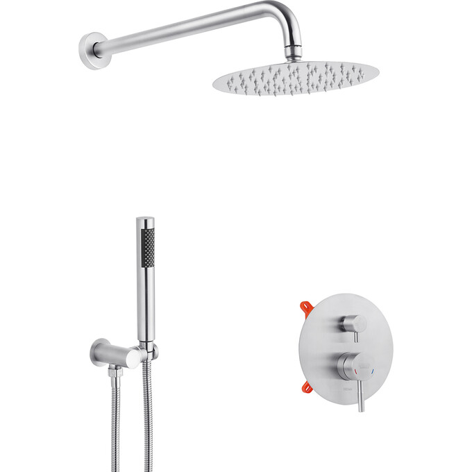 Комплект смесителей для ванной комнаты Kroner Edelstahl Klassisch KRKESG082ESG010ESG053 (Klassisch-ESG082+Klassisch-ESG010+Klassisch -ESG053, нержавейка), фото 2