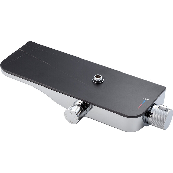 Комплект змішувачів для ванної кімнати Kroner Armada & Essen KRASCH065SCH010 (Armada-SCH065+Essen-SCH010, чорний матовий/хром), фото , изображение 5