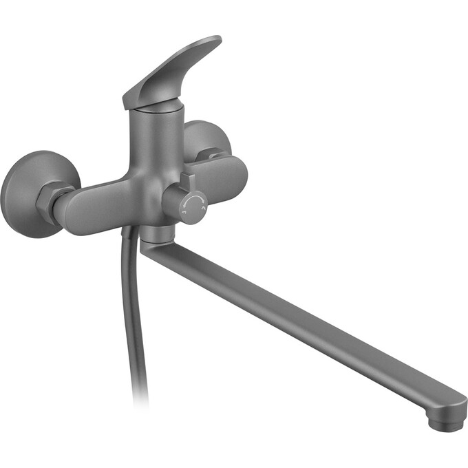 Комплект змішувачів для ванної кімнати Kroner Linz KRLGRN070GRN010 (Linz-GRN070+Linz-GRN010, графіт), фото , изображение 3