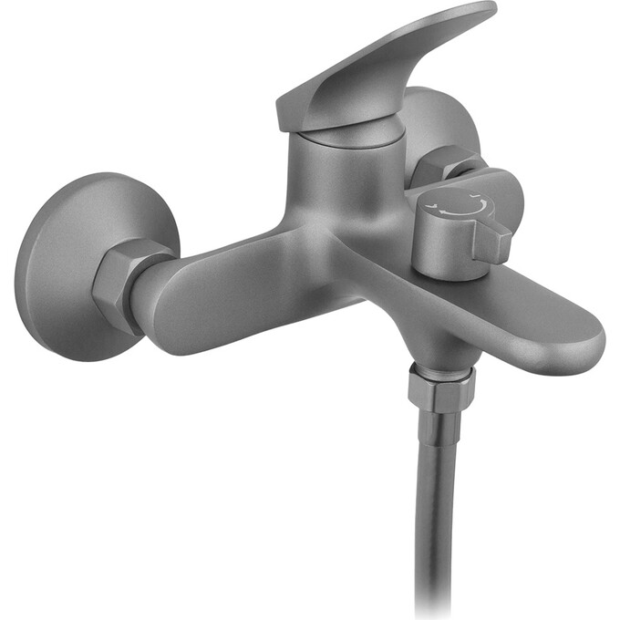 Комплект смесителей для ванной комнаты Kroner Linz KRLGRN060GRN010 (Linz-GRN060+Linz-GRN010, графит), фото 3