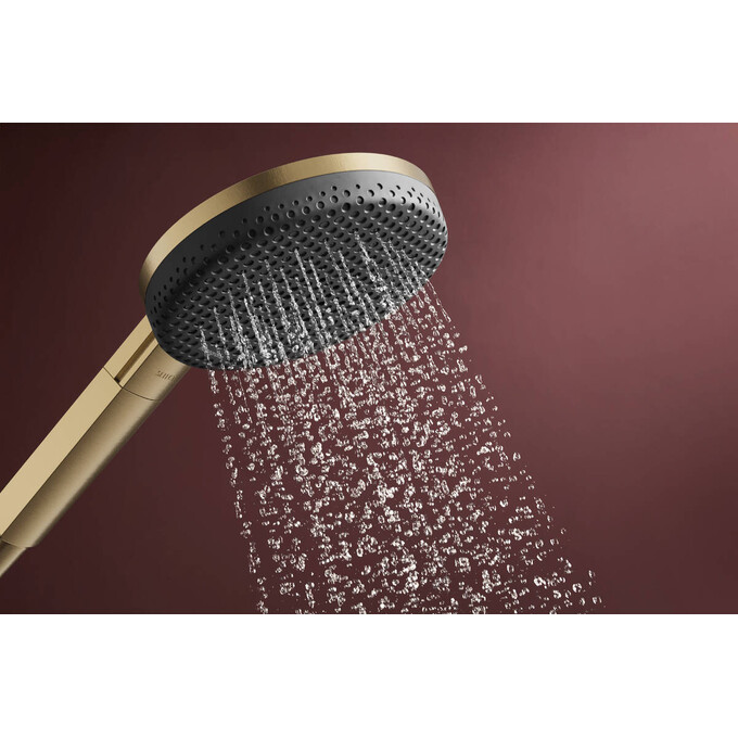 Лейка для душа Hansgrohe Raindance Alive Select S Brushed Bronze 24611140 (брашированная бронза, трехрежимная, с шлангом и держателем), Цвет производителя: брашированная бронза, фото 2