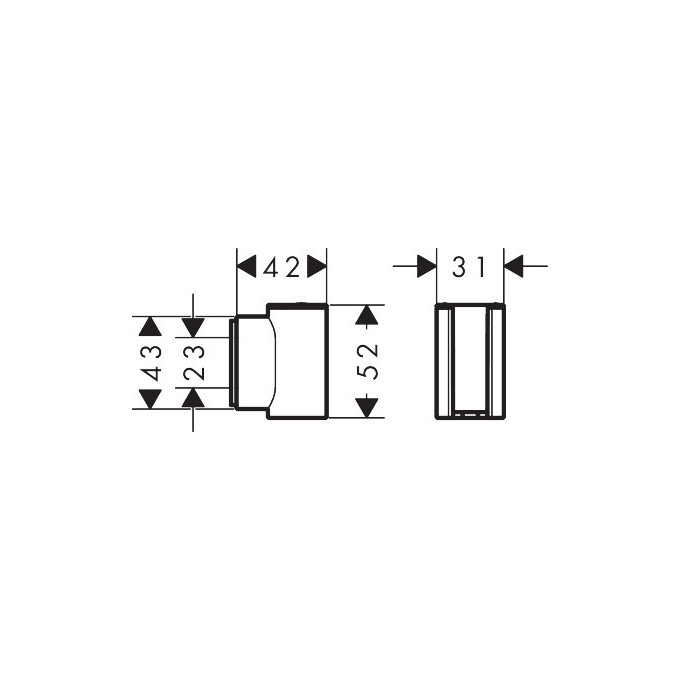 Держатель для душа Hansgrohe Porter Fine Matt White 28885700 (белый матовый), Цвет производителя: белый матовый, фото 3