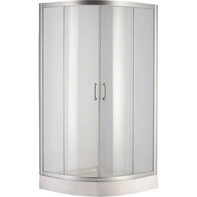 Душова кабіна з піддоном Devit Nymfa FEN0301PDEV (90x90 см, скло матове, профіль хром), Доступні розміри: 90 x 90, Колір виробника: матове скло, обробка хром, фото 
