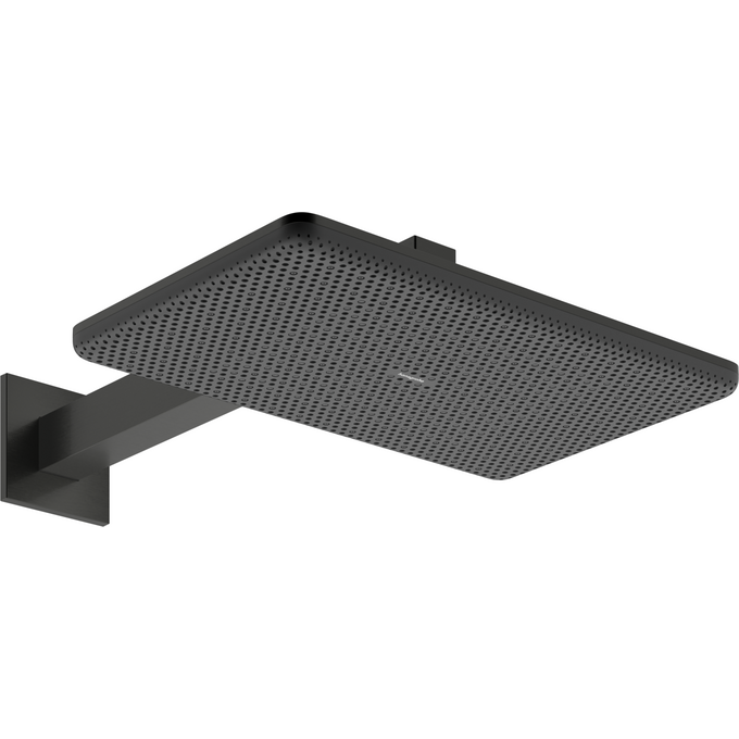 Верхний душ Hansgrohe Raindance Alive Q 2jet Brushed Black Chrome 24550340 (брашированный черный хром, 2 режима струи, с кронштейном), Цвет производителя: брашированный черный хром, фото 