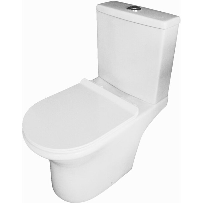 Безободковый унитаз-компакт RJ Feel RJCE13003 (с сиденьем), фото 