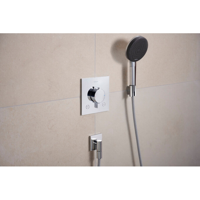 Подключение для душевого шланга Hansgrohe Fixfit FIine E Chrome 28883000 (хром), Цвет производителя: хром, фото 3