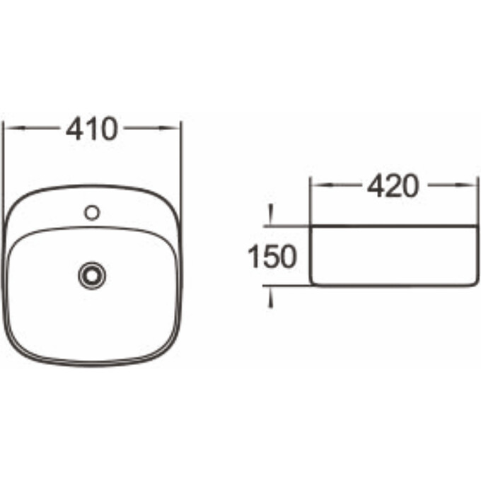 Умывальник Imprese I-Lod с06010703-41 (41x42 см), фото 2