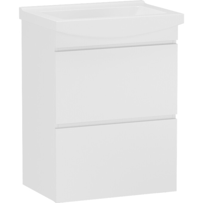 Тумба RJ Fortuna-Xo с раковиной Kolo Como RJFU019-2180WHSET (RJFU019-2180WH+K32-004-BOX, 80 см, подвесная), фото 