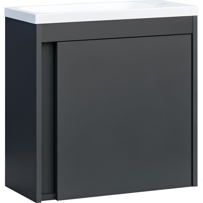 Тумба з раковиною Devit Small Anthracite Matt 063050A (50 см, антрацит матовий, підвісна), Доступні розміри: 50, Колір виробника: антрацит матовий, фото , изображение 3