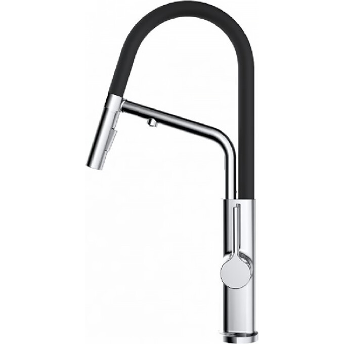 Смеситель для кухни Devit Acqua Chrome/Black Matt 91226 (хром/черный матовый, с гибким изливом и подключением питьевой воды), фото 