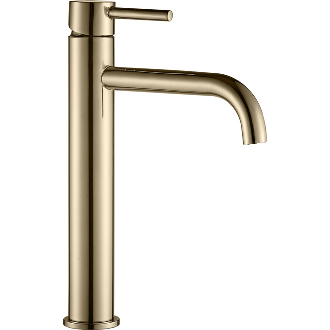 Смеситель для умывальника VBI Milano Gold VBI-050101GL (золото, высокий), Цвет производителя: золото, фото 